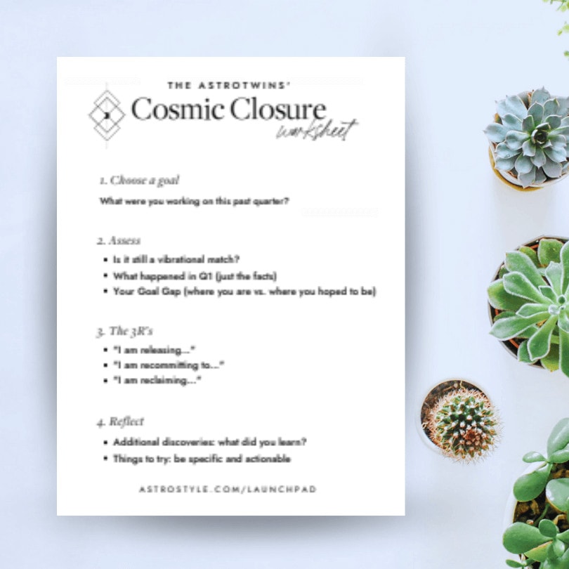 quarterly cosmic closure workbook