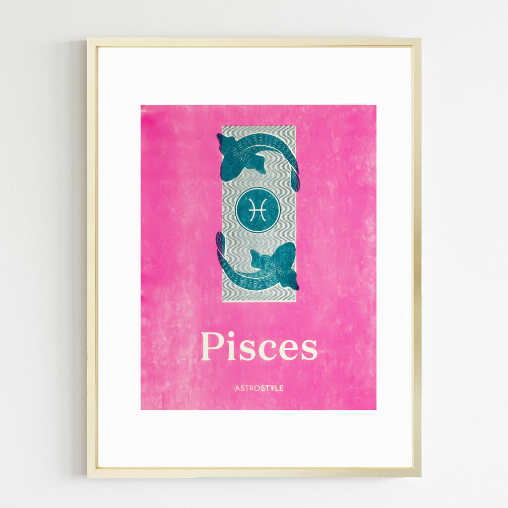 Pisces-Gold-Frame