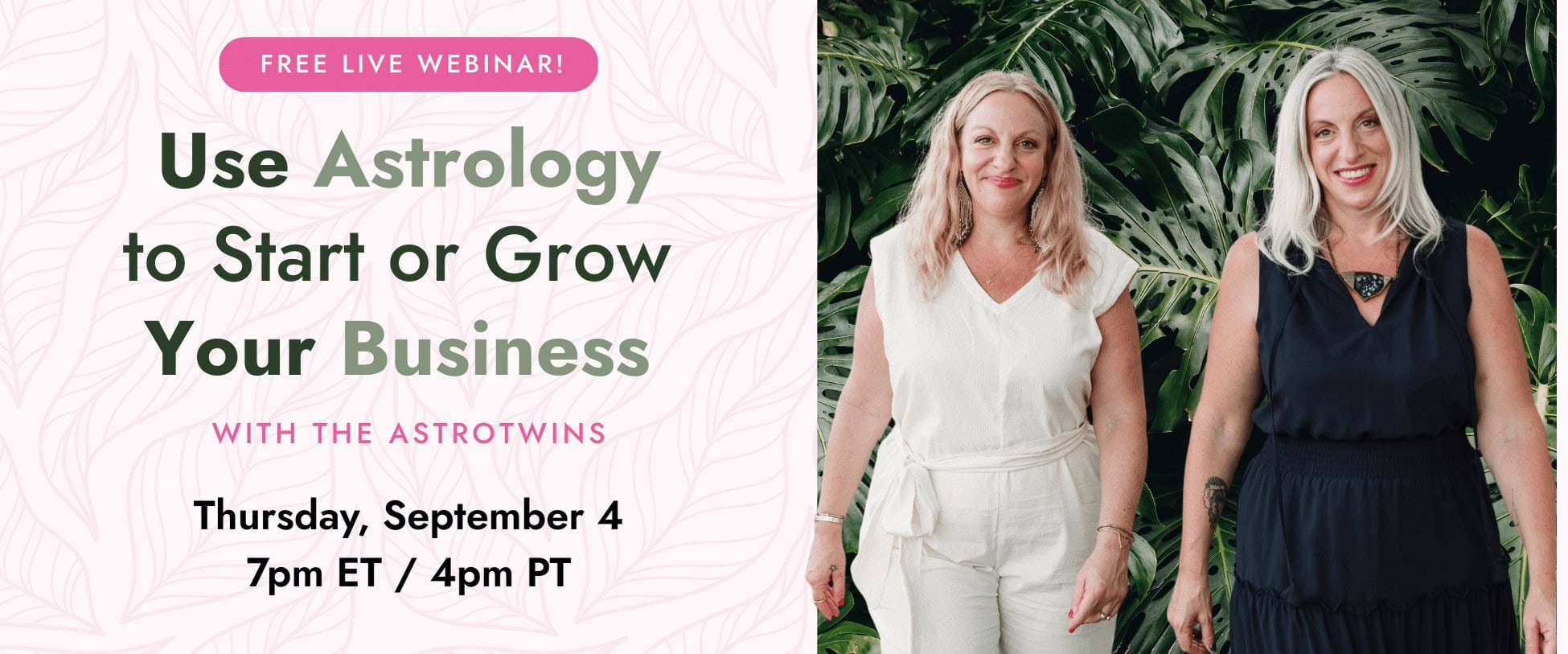 Astropreneurs Free Live Webinar with The AstroTwins